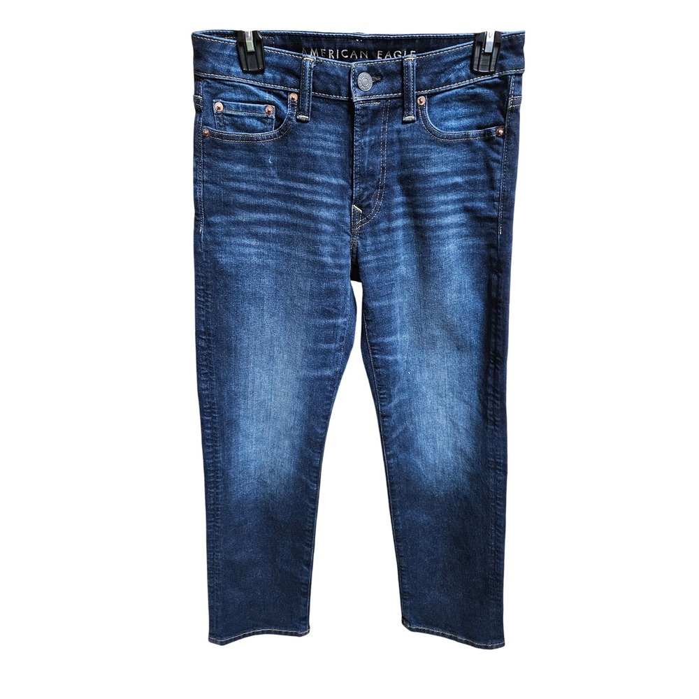 American Eagle Mens AIRFLEX+‎ Slim Jeans Dark Wash Denim 26x28